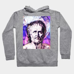 Lucius Annaeus Seneca Pink Portrait | Lucius Annaeus Seneca Artwork 8 Hoodie